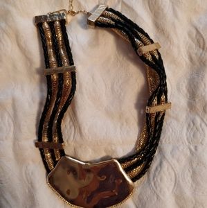 Brand New Gold & Black Necklace